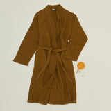 Waffle Cotton Bath Robe | Bronze | Large