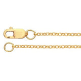14K Gold-Filled Flat Oval Cable Chain 18 inch