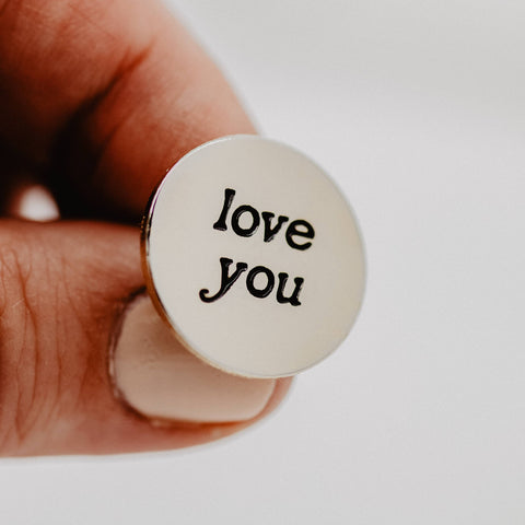 Love You Enamel Pin