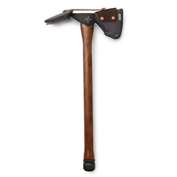 Steel Axe with Walnut Handle and Canvas Sheath