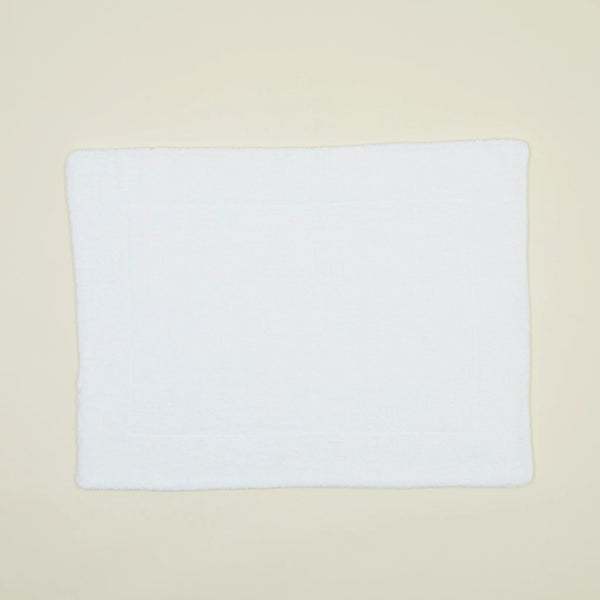 Cotton Terry Bath Mat | White