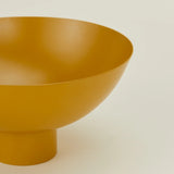 Metal Footed Bowl | Mustard | Large