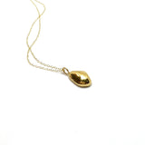 Small Drop Pebble Necklace | Gold