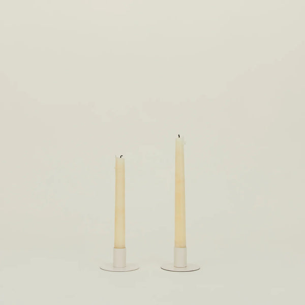 Metal Candle Holders | Set of 2 | Ivory