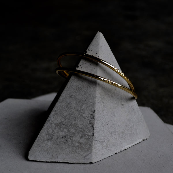 NOTCHED CUFF Bracelet | Brass