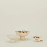 Metal Footed Bowl | Ivory | Large