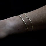 NOTCHED CUFF Bracelet | Brass
