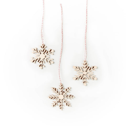 Simple Snowflake Ornaments