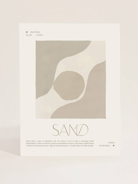 Emotional Color Theory Art Print in Sand