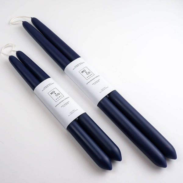 Beeswax Dipped Candles | Midnight Blue