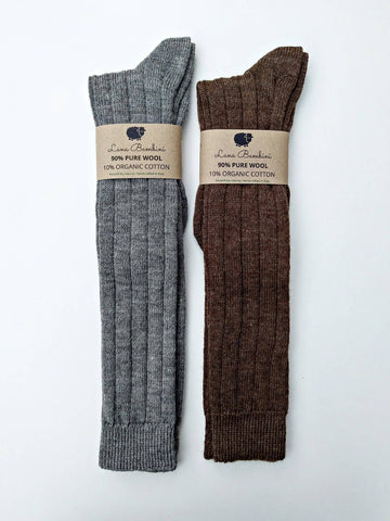 Andrea Lungo 90% wool / 10% cotton (adults socks) - Grey