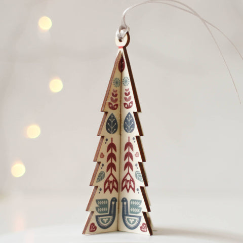 Christmas Tree Decoration, Hanging Folk Tree