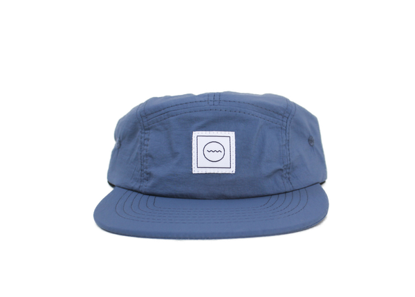 Waterproof Five-Panel Hat in Wave - Size 1 (9-36 months)