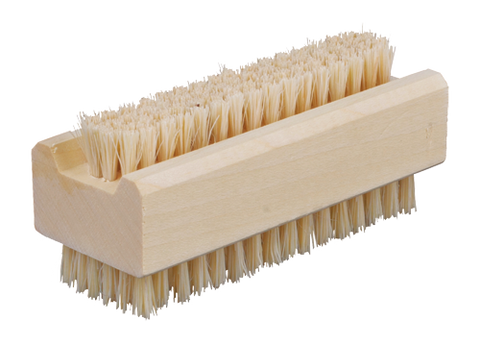 Wood and Natural Bristle Nail Brush